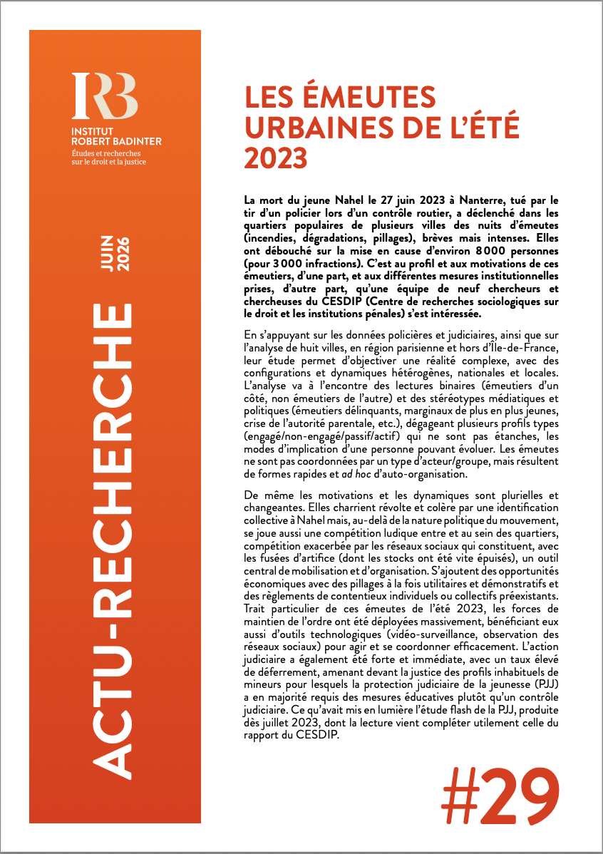 Les émeutes urbaines de l’été 2023
